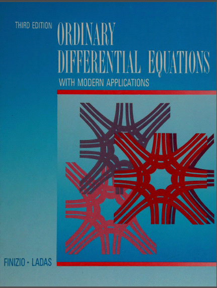 Ordinary Differential Equations With Modern Applications - Scanned Pdf